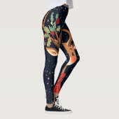 Reindeer Starry Christmas Twinkle Night Leggings (Rechts)
