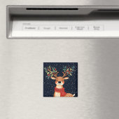 Reindeer Starry Christmas Twinkle Night Magnet (In Situ (Geschirrspüler))