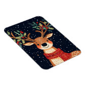 Reindeer Starry Christmas Twinkle Night Magnet (Rechte Seite)