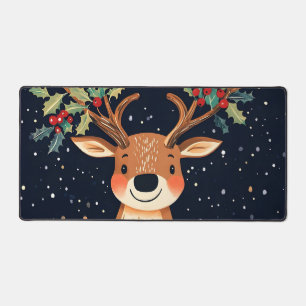 Reindeer Starry Christmas Twinkle Night Schreibtischunterlage