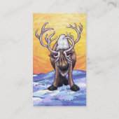 Reindeer Stationery Visitenkarte (Rückseite)