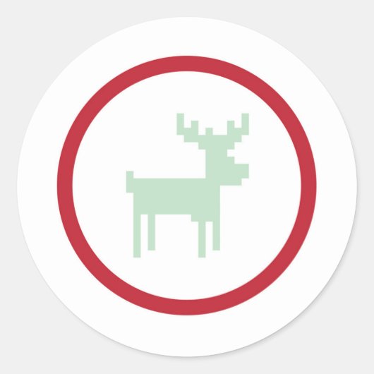 Reindeer Sweater Weather Sticker (Vorderseite)