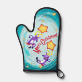 REINDEER SWING ON A STAR von Jeff Willis Ofenhandschuh (Vorderseite)