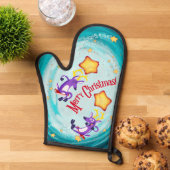 REINDEER SWING ON A STAR von Jeff Willis Ofenhandschuh (Oben unten)