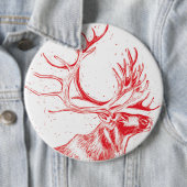 Reindeer Toile de Jouy Colossal Button (Beispiel)