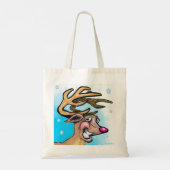 Reindeer Tote Bag Tragetasche (Rückseite)