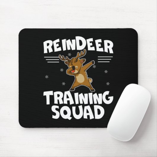 Reindeer Training Squad Deer Team Xmas Running New Mousepad (Mit Mouse)