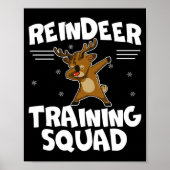 Reindeer Training Squad Deer Team Xmas Running New Poster (Vorne)