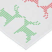 Reindeer Ugly Christmas Sweater Pattern Großer Tischläufer (Ecke)