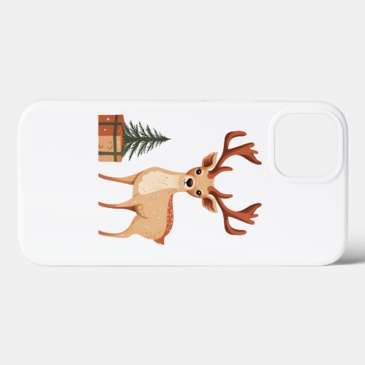 REINDEER UND CHRISTMAS-BAUM Case-Mate iPhone HÜLLE (Rückseite (Horizontal))