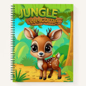 Reindeer Unique Fawn Animal Deer Graphic Doe 🦌 Notizblock (Vorderseite)