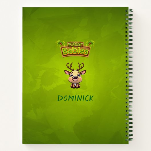 Reindeer Unique Fawn Animal Deer Graphic Doe 🦌 Notizblock (Rückseite)