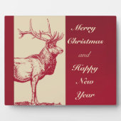 Reindeer Vintage Fotoplatte (Vorderseite)