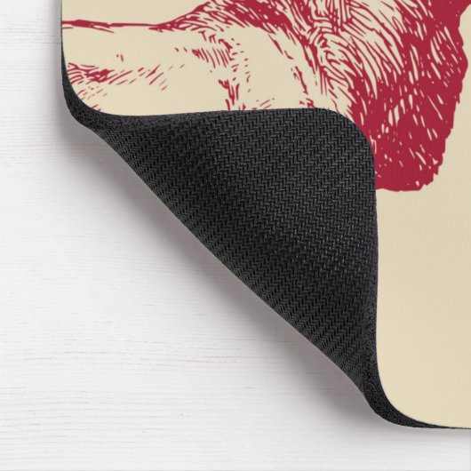 Reindeer Vintage Mousepad (Ecke)