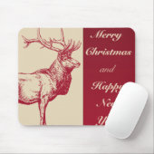 Reindeer Vintage Mousepad (Mit Mouse)