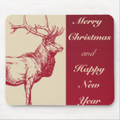 Reindeer Vintage Mousepad (Vorne)