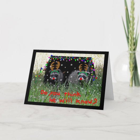 Reindeer wannababes Weihnachtskarte Feiertagskarte (Vorderseite)