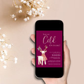 Reindeer Winter Cold Outside Baby Shower  Einladung