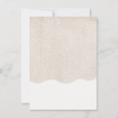 Reindeer Winter Onederland Geburtstagsparty Einladung (Rückseite)