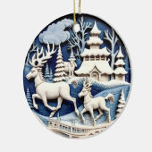 Reindeer Winter Wonderland Ornament (Links)