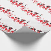 Reindeer Workout Geschenkpapier (Ecke)