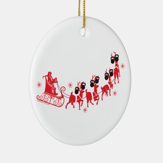 Reindeer Workout Keramikornament (Rechts)