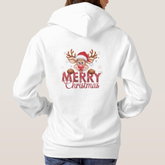 Reindeer xmas hoodie (Rückseite)