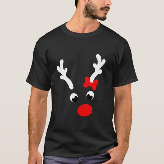 Reindeer Xmas Matching Family Group Christmas Part T-Shirt (Vorderseite)