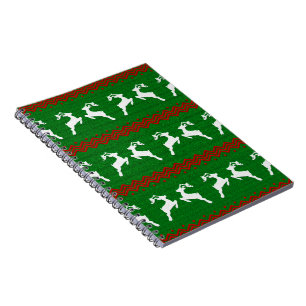 REINDEER XMAS, REINDEER PATTER NOTIZBLOCK