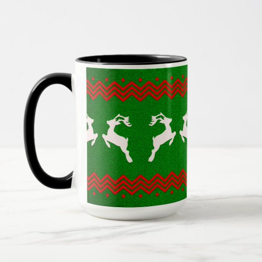 REINDEER XMAS, REINDEER PATTERNS TASSE (Links)