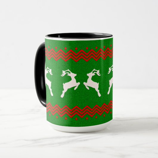 REINDEER XMAS, REINDEER PATTERNS TASSE (Vorderseite Links)