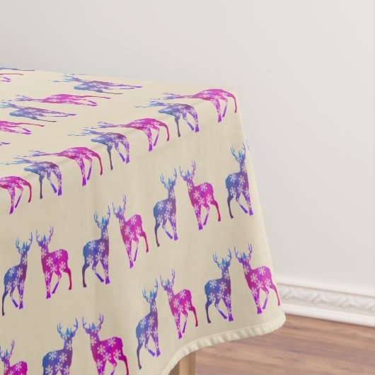Reindeers Christmas Art  Tischdecke (Beispiel)