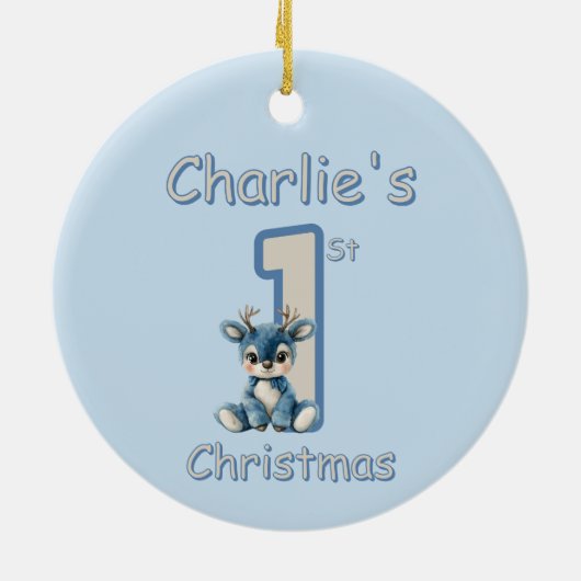 Reindeer's First Christmas! Keramik Ornament (Hinten)