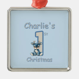 Reindeer's First Christmas! Ornament Aus Metall