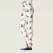 Reindeers Holiday Tree Leggings (Links)