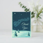 Reindeers Pulling Weihnachten Weihnachten Vielen D Postkarte (Stehend Vorderseite)