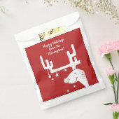 Reindement-Illustration benutzerdefinierter Textfa Geschenktütchen (Versiegelt)
