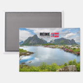 Reine auf den Lofoten Magnet (Vorderseite/Rückseite)