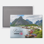Reine auf den Lofoten Magnet (Vorderseite/Rückseite)
