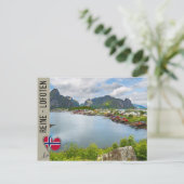 Reine auf den Lofoten Postkarte (Stehend Vorderseite)