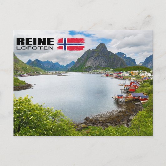 Reine auf den Lofoten Postkarte (Vorderseite)
