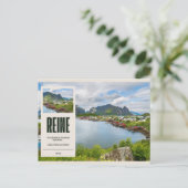 Reine auf den Lofoten Postkarte (Stehend Vorderseite)