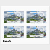 Reine auf den Lofoten Rechteckiger Aufkleber (Blatt)