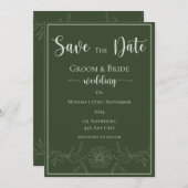 Reine Bliss: Die düstere Blume Hochzeit rettet das Save The Date (Vorne/Hinten)