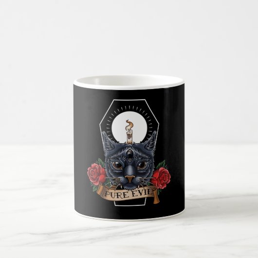 Reine böse Katze Kaffeetasse (Mittel)