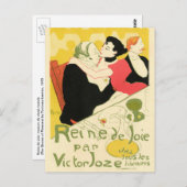 Reine de Joie (Königin des Vergnügens) Toulouse La Postkarte (Vorne/Hinten)