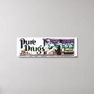 Reine Drogen - Apotheke 2 Leinwanddruck
