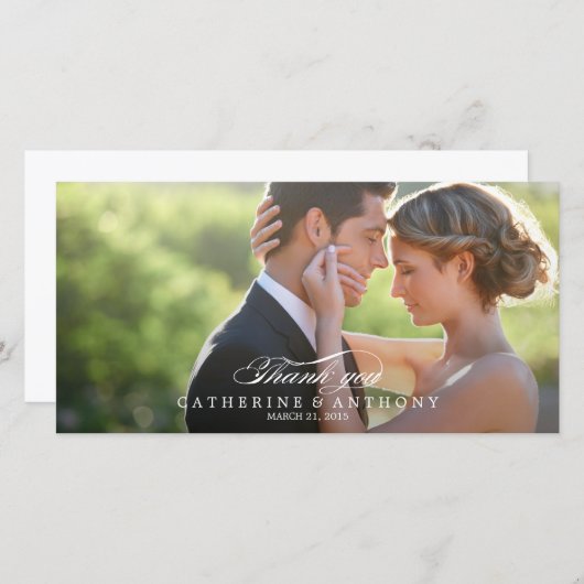 Reine Elegance Wedding Danke - White (Vorne/Hinten)