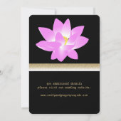 Reine Eleganz, Lotus pink, Gold Save The Date (Rückseite)