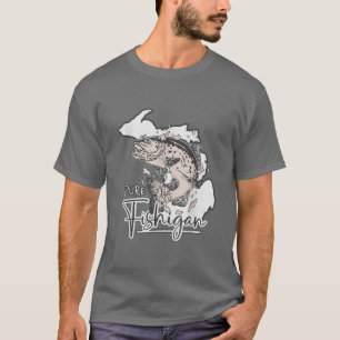Reine Fishigan Männer Frauen Fischer Bundesstaat M T-Shirt